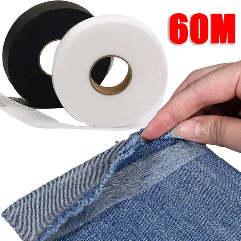 60M Self-Adhesive Iron-On Hem Tape for DIY Clothes