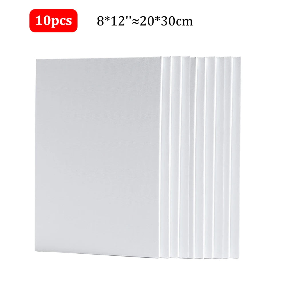 10pcs Primed White Canvas Boards for Painting – HB-17
