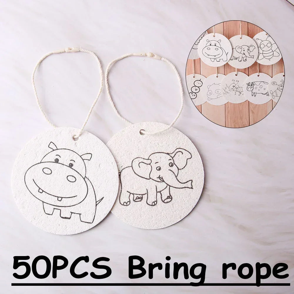 10/100pcs 3D Magic Drawing Canvas Paper for Kids