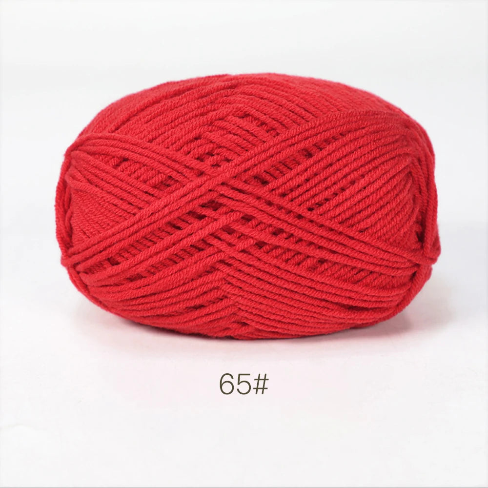 50g Soft Milk Cotton Yarn for Knitting & Crochet DIY