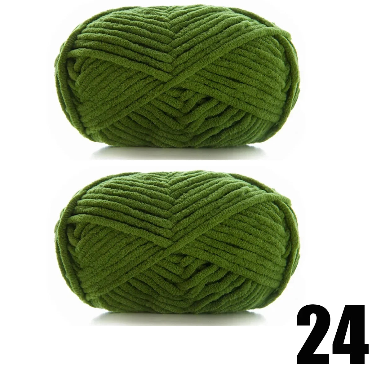 2pcs x 50g Thick Velvet Chenille Yarn for Knitting DIY