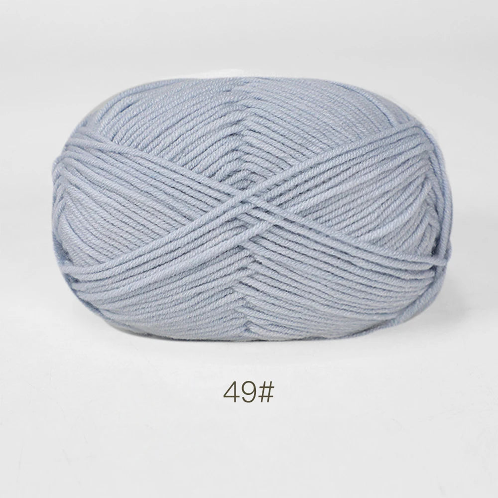 50g Soft Milk Cotton Yarn for Knitting & Crochet DIY