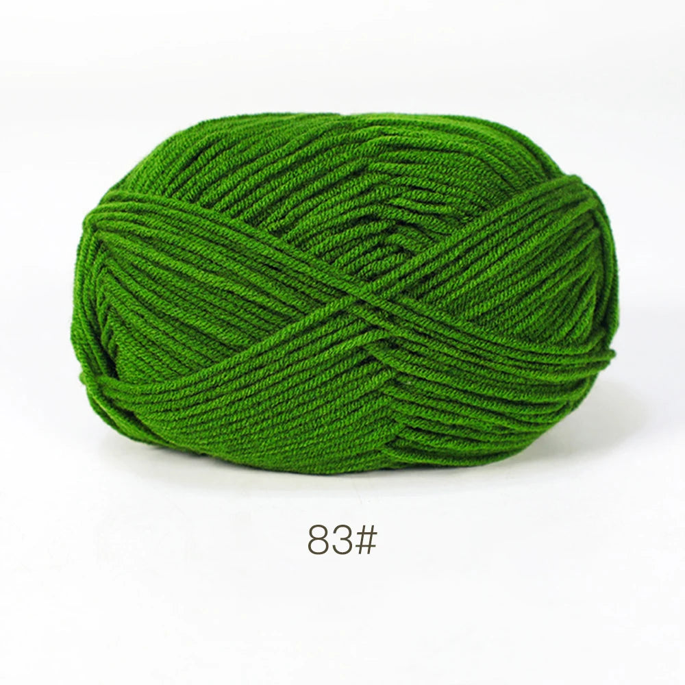 50g Soft Milk Cotton Yarn for Knitting & Crochet DIY
