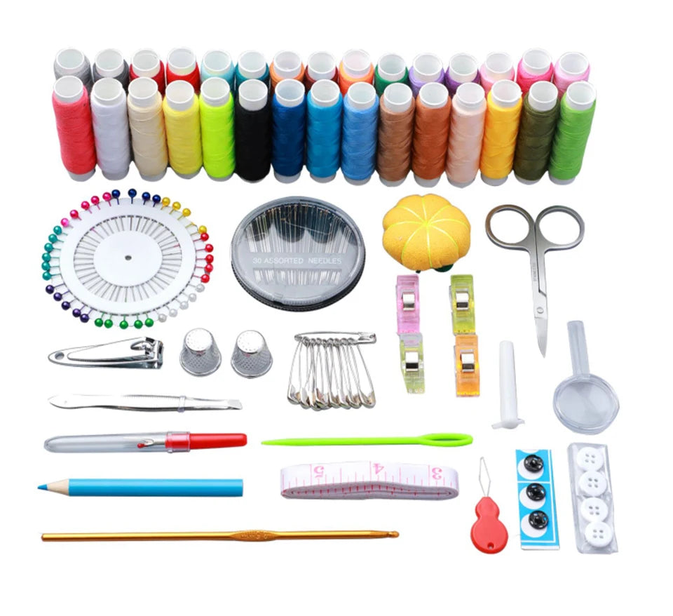 Portable Complete Sewing Kit for Travel & DIY Projects