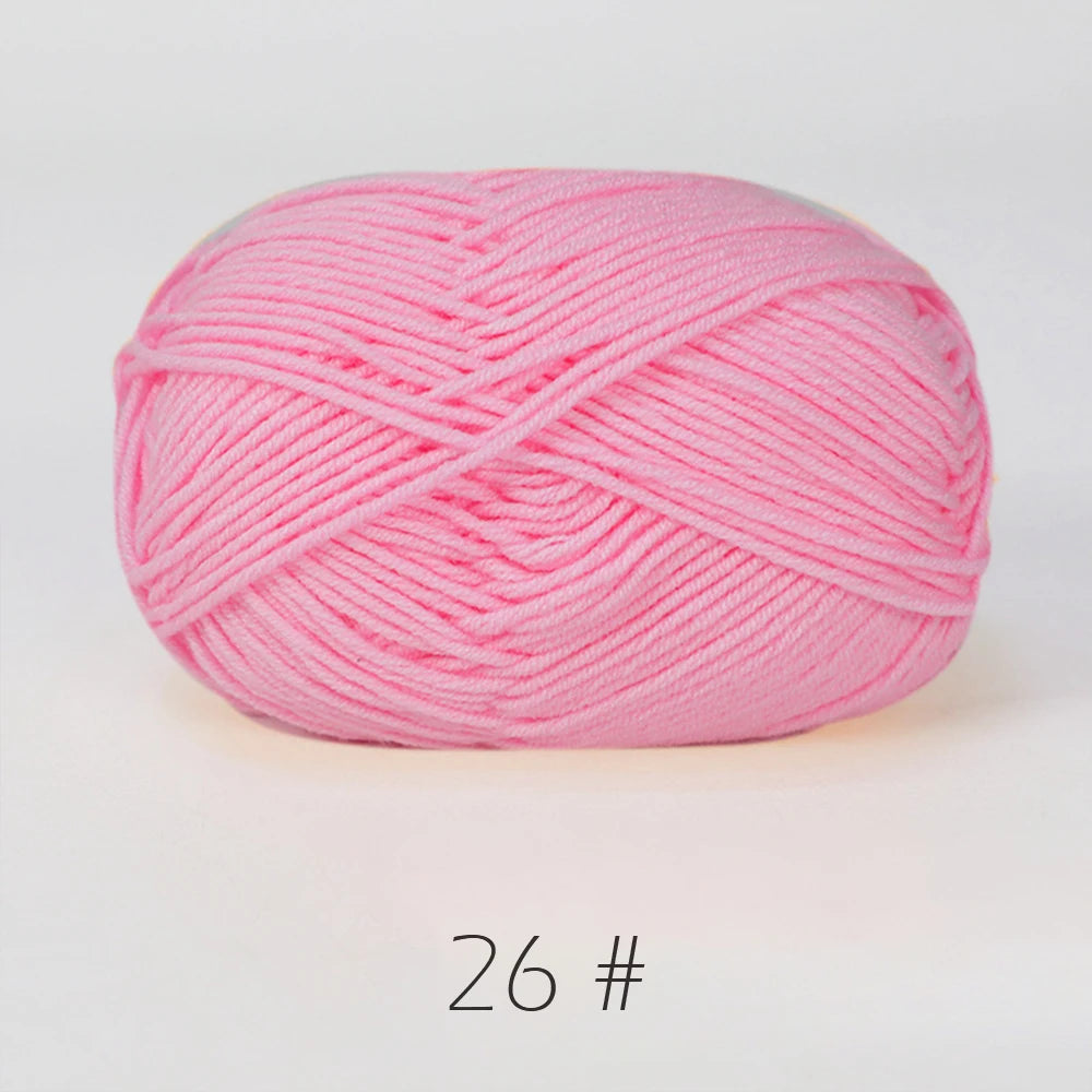 50g Soft Milk Cotton Yarn for Knitting & Crochet DIY