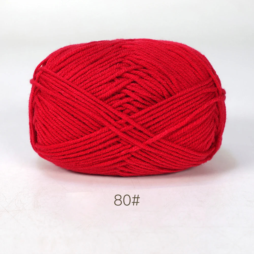 50g Soft Milk Cotton Yarn for Knitting & Crochet DIY
