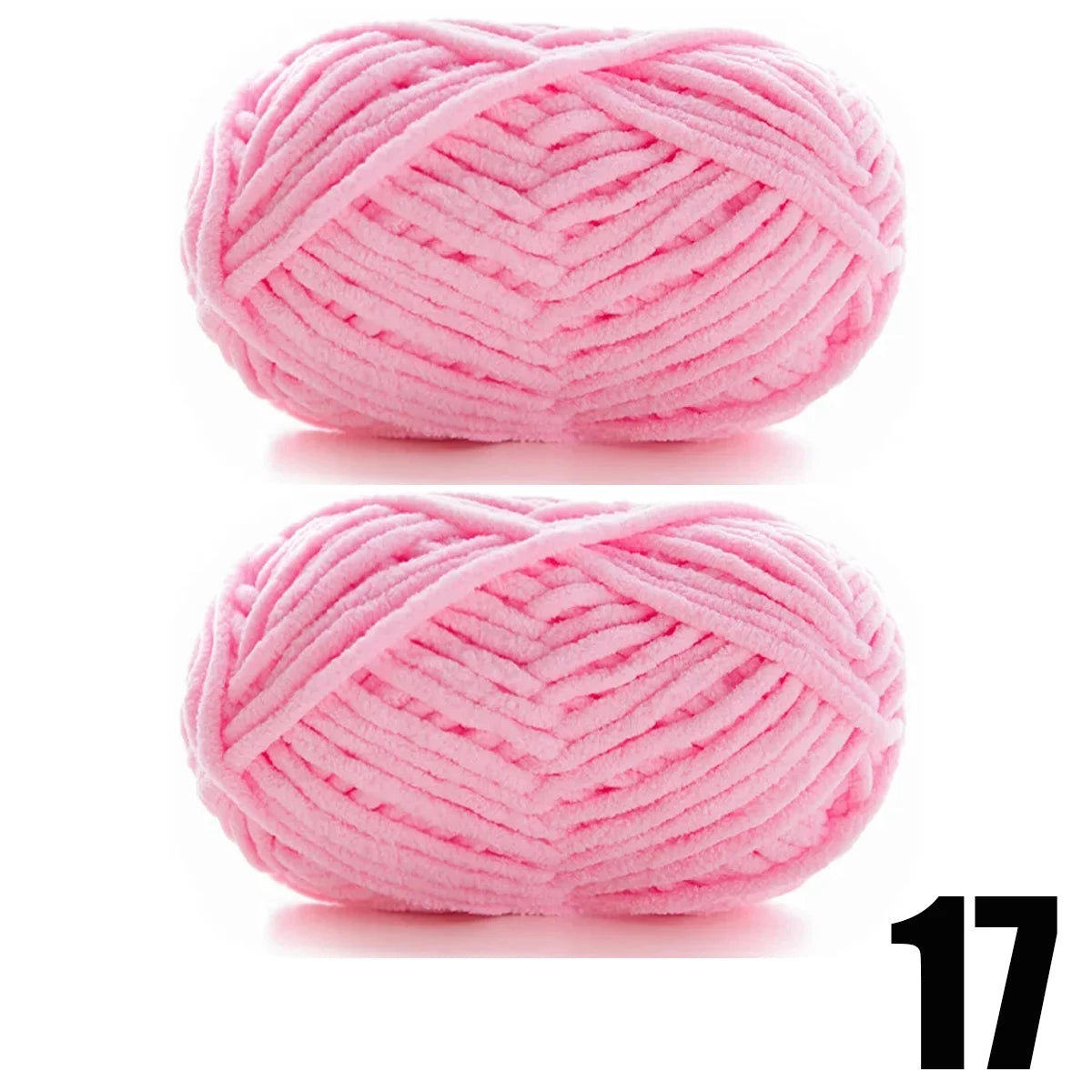 2pcs x 50g Thick Velvet Chenille Yarn for Knitting DIY
