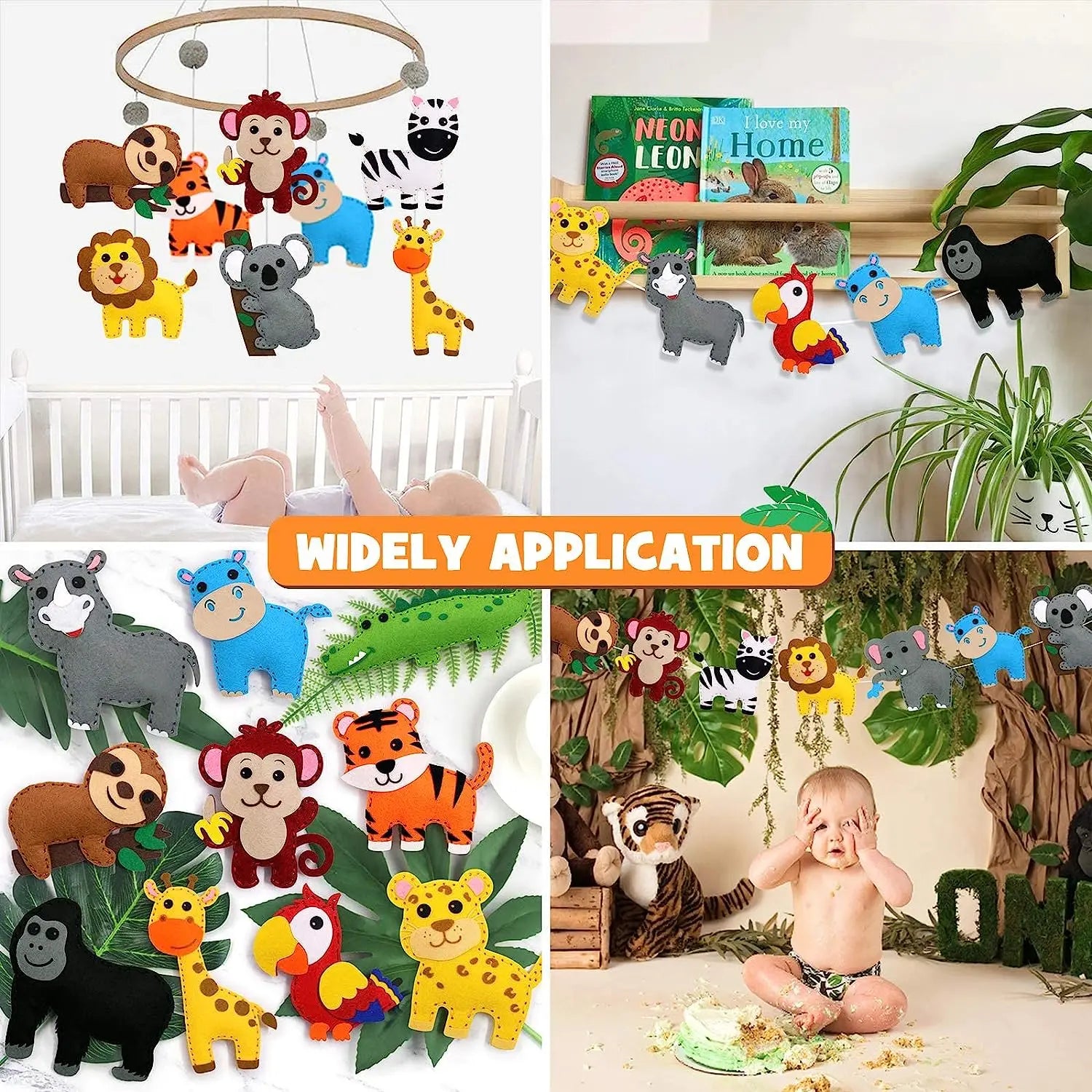 Woodland Animals DIY Felt Plush Sewing Kit for Kids