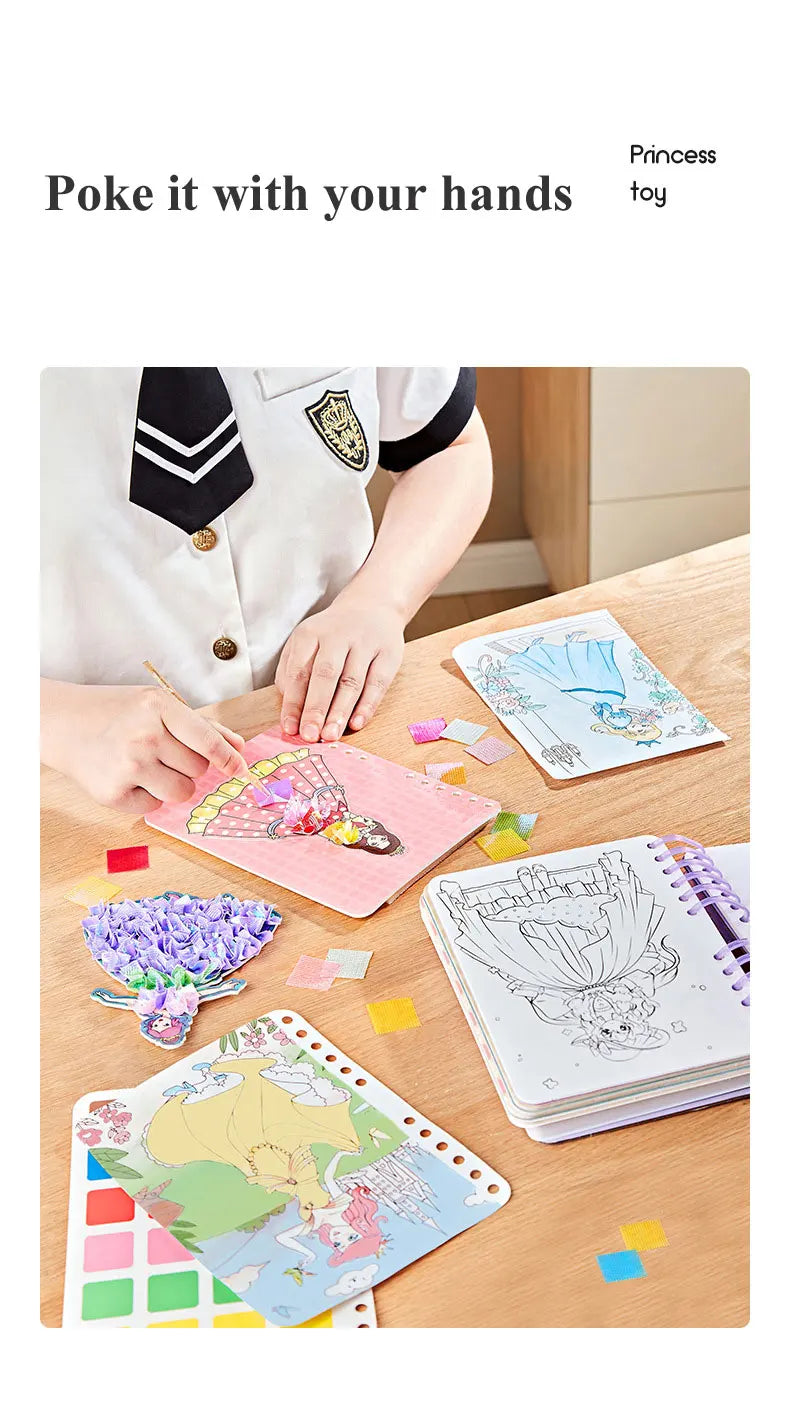 DIY Painting Sticker Craft Kit for Kids – Princess Theme
