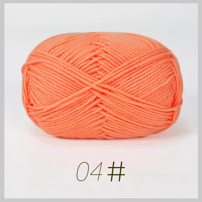 50g Soft Milk Cotton Yarn for Knitting & Crochet DIY