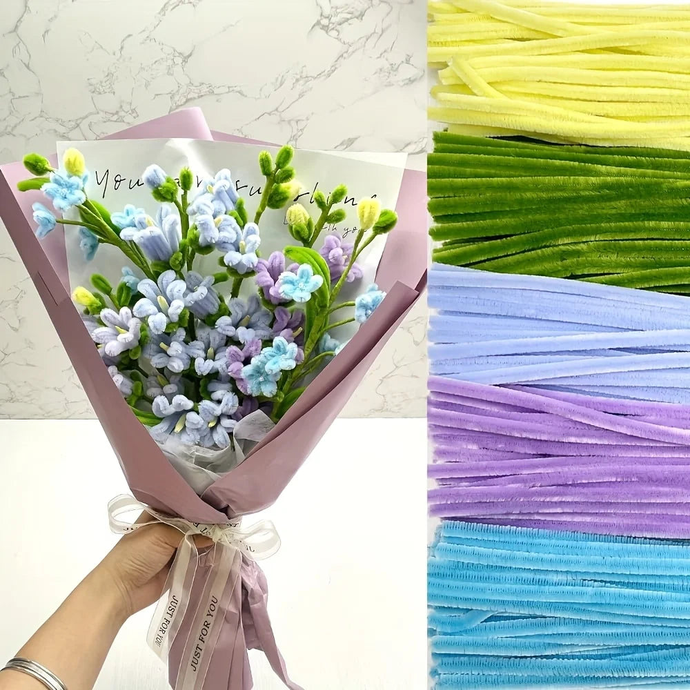 500/600pcs 12-inch Chenille Stems / Pipe Cleaners for Crafts