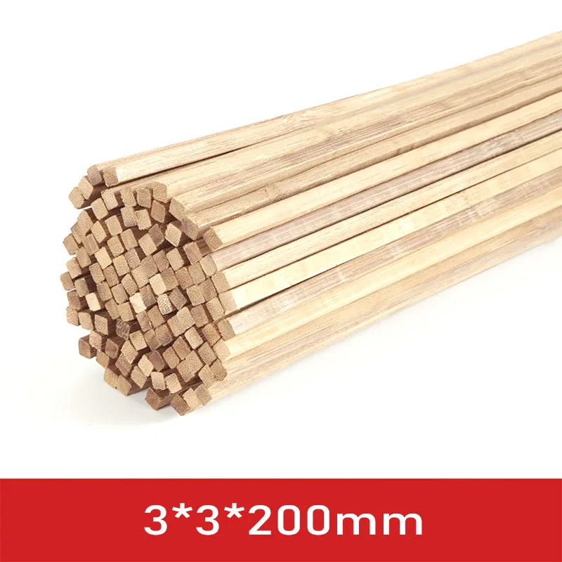 20-50pcs Balsa Wood Craft Sticks 2/3/5mm