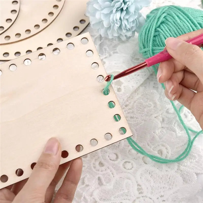 3pcs Crochet Basket Bases – Poplar Plywood DIY Craft Blanks