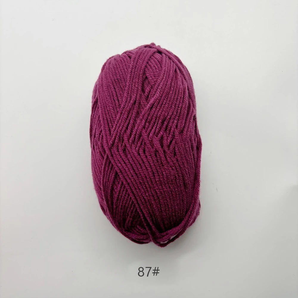 50g Soft Milk Cotton Yarn for Knitting & Crochet DIY