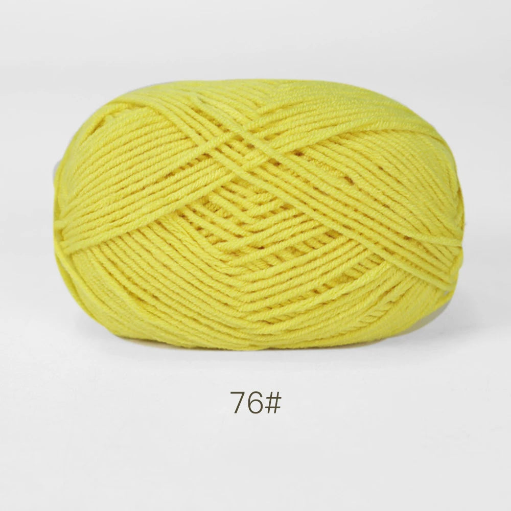 50g Soft Milk Cotton Yarn for Knitting & Crochet DIY