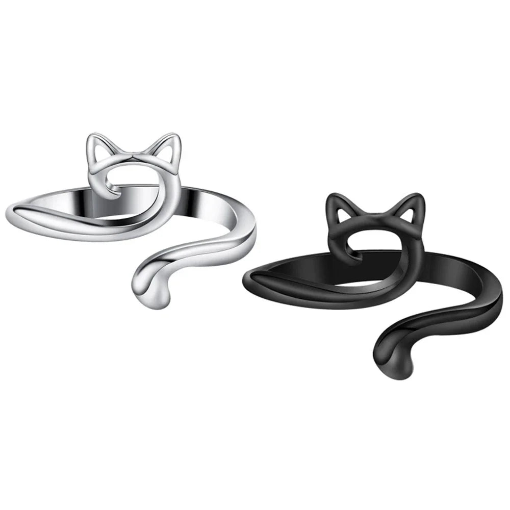 2pcs Adjustable Yarn Guide Finger Rings for Knitting & Crochet