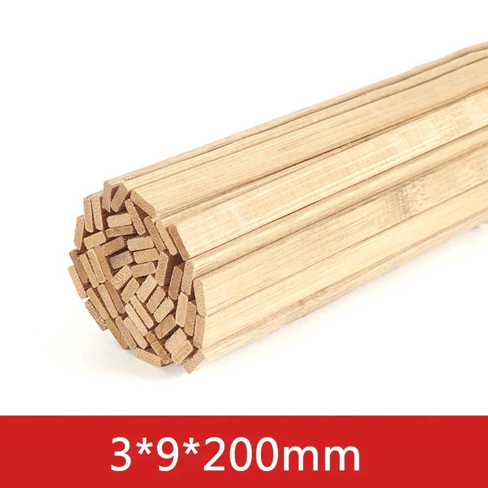 20-50pcs Balsa Wood Craft Sticks 2/3/5mm