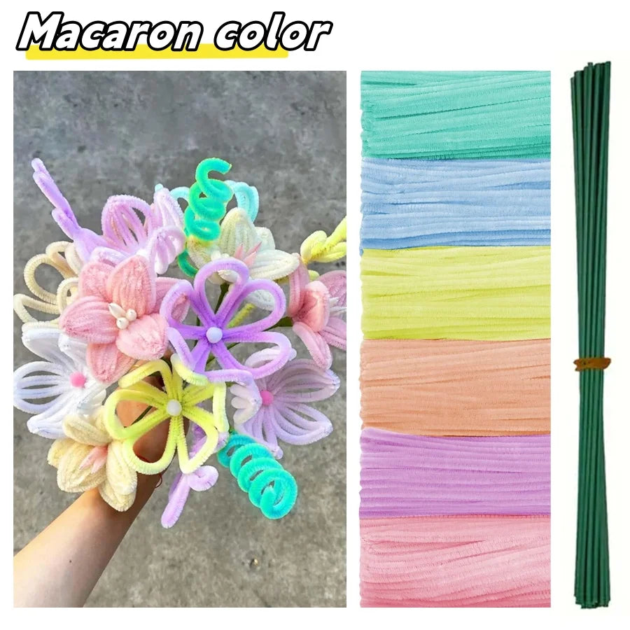500/600pcs 12-inch Chenille Stems / Pipe Cleaners for Crafts