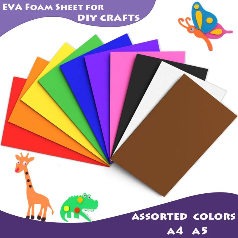5-10pcs EVA Foam Sheets Craft Set for DIY Projects