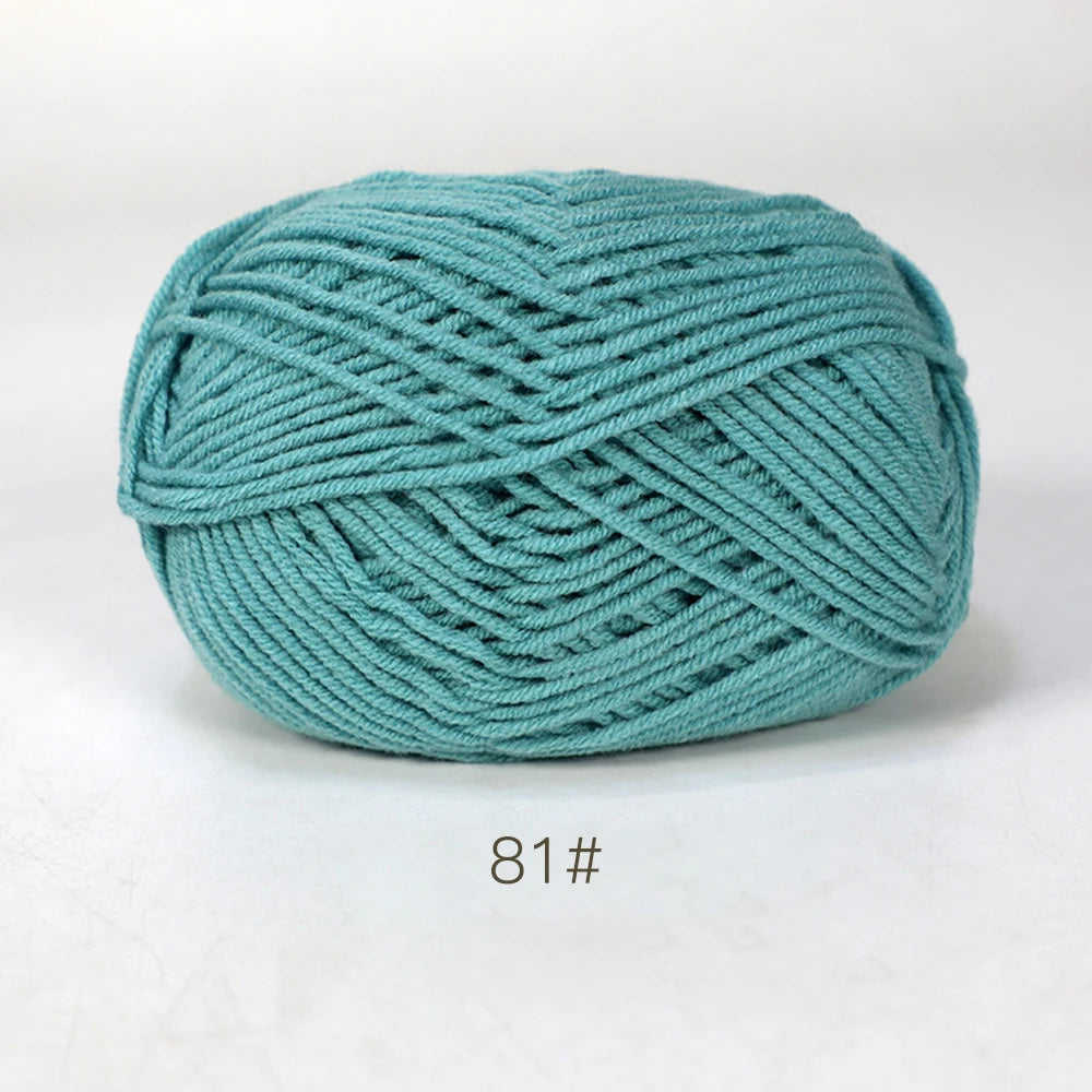 50g Soft Milk Cotton Yarn for Knitting & Crochet DIY