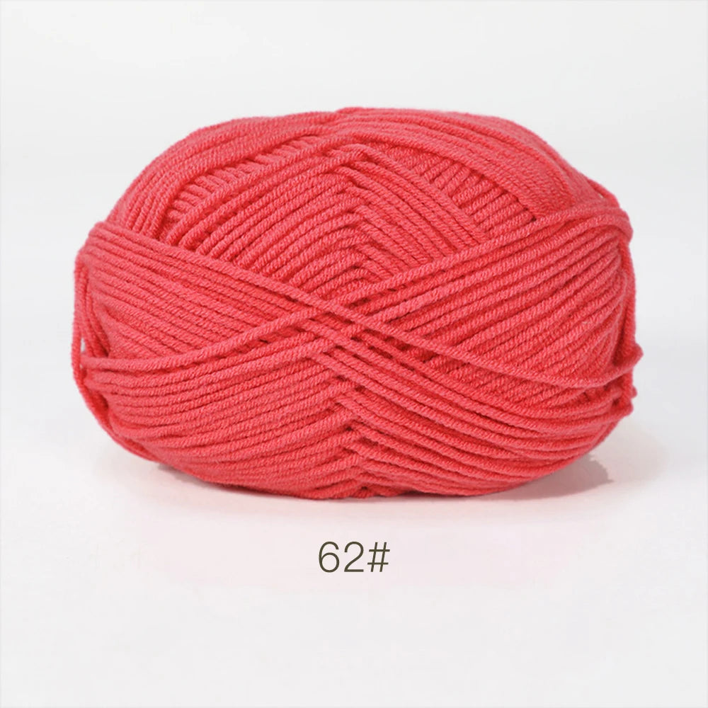 50g Soft Milk Cotton Yarn for Knitting & Crochet DIY