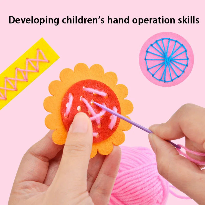 Montessori Lacing Toys for Toddlers – Cartoon Animal Sewing Kit