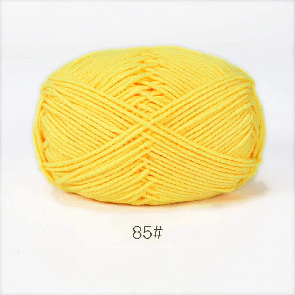 50g Soft Milk Cotton Yarn for Knitting & Crochet DIY