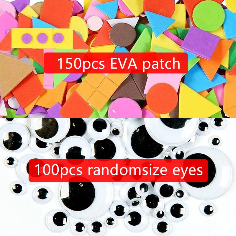 Children’s Geometry Sponge Patch Craft Toy Set