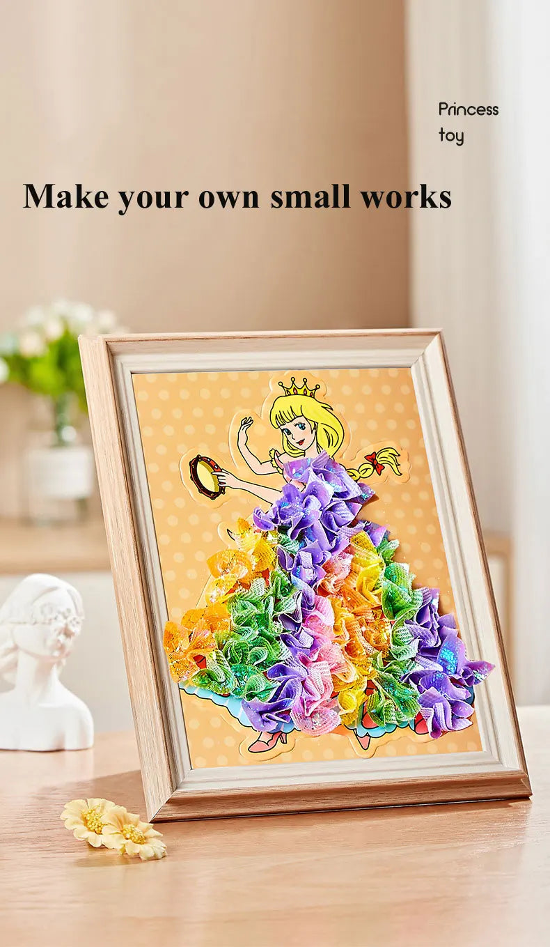 DIY Painting Sticker Craft Kit for Kids – Princess Theme