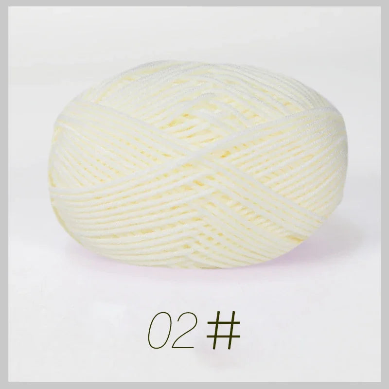 50g Soft Milk Cotton Yarn for Knitting & Crochet DIY
