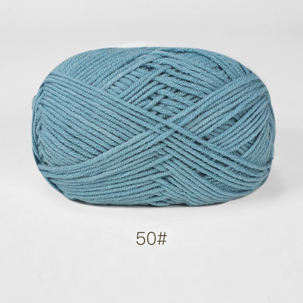 50g Soft Milk Cotton Yarn for Knitting & Crochet DIY