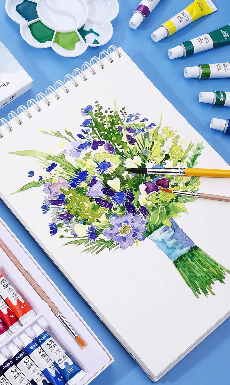 Watercolor Paint Set – 12/24 Colors for Students & Beginners