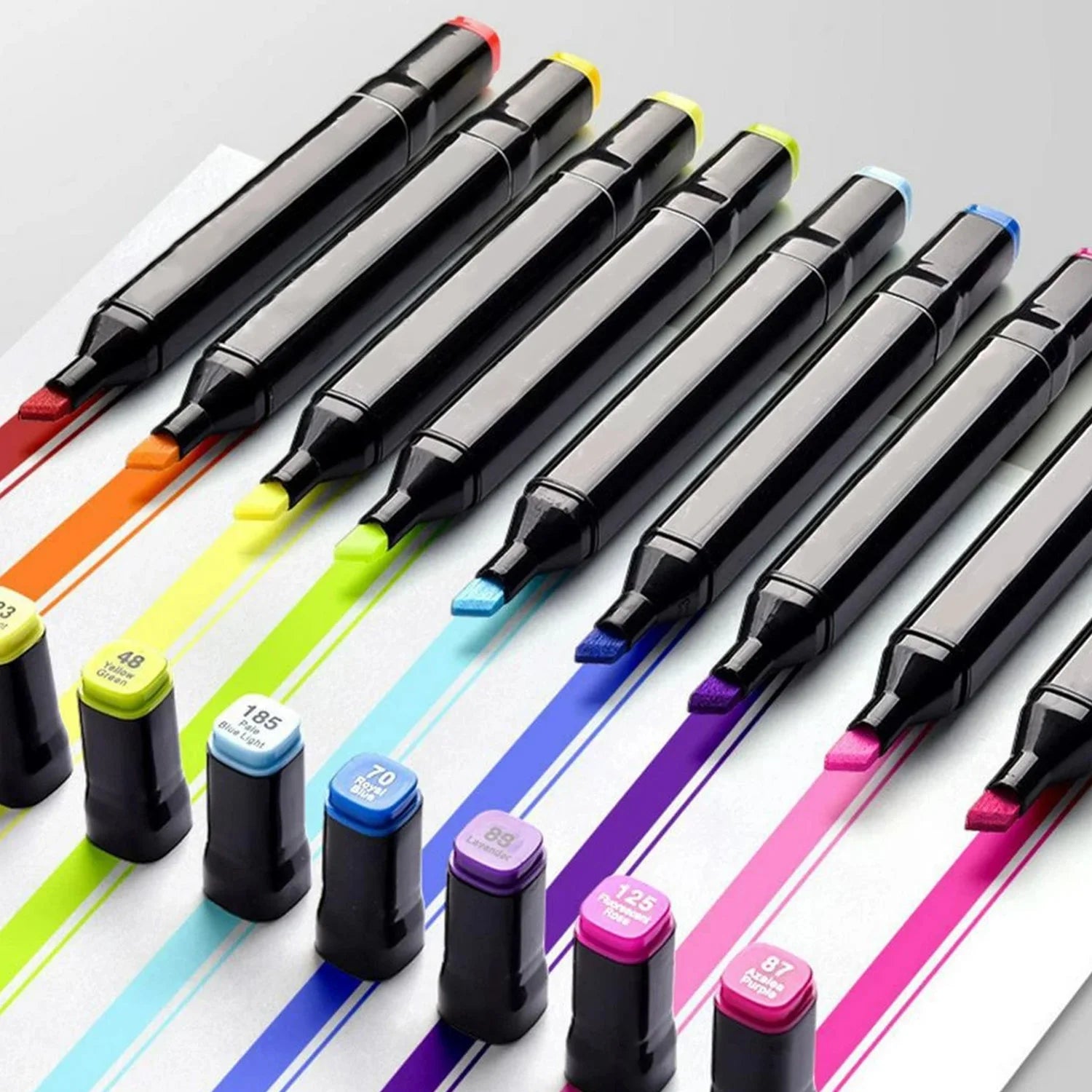 Double Tip Permanent Art Markers – 24 to 168 Colors