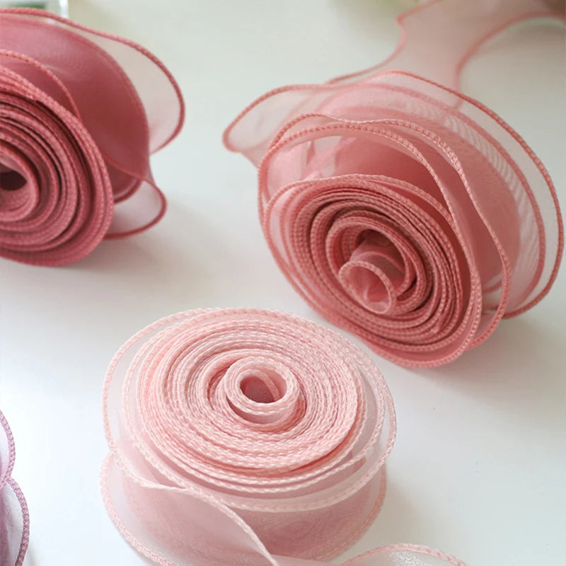 10Yards Chiffon Silk & Organza Ribbon for DIY Crafts