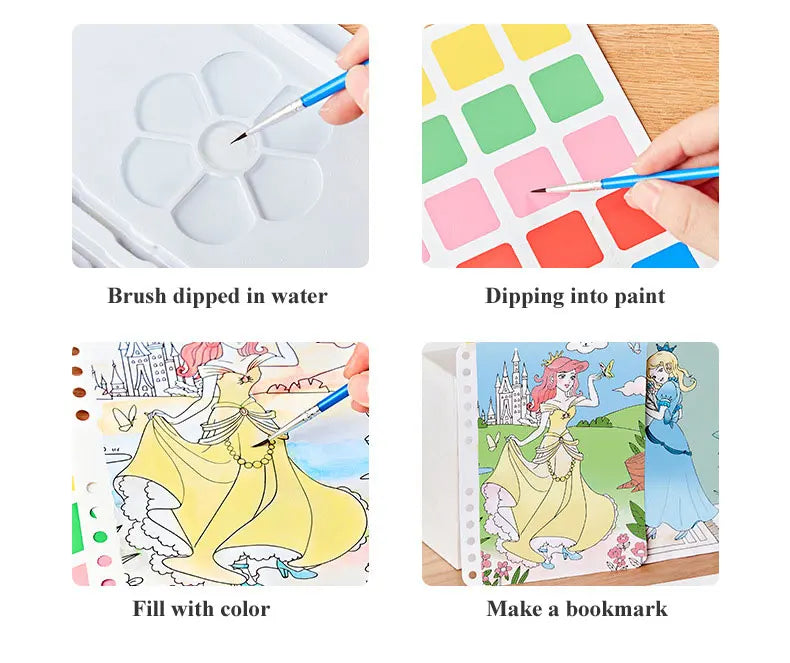 DIY Painting Sticker Craft Kit for Kids – Princess Theme