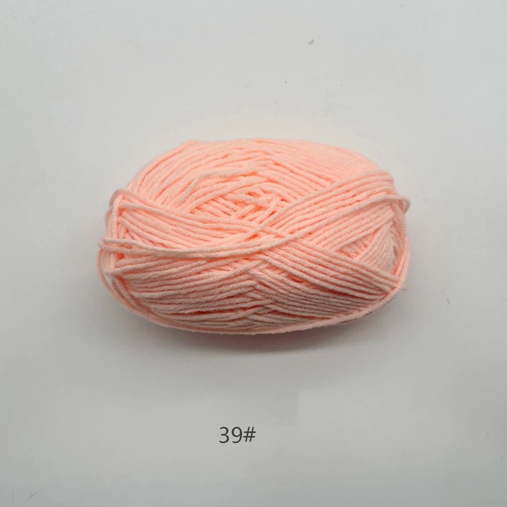 50g Soft Milk Cotton Yarn for Knitting & Crochet DIY