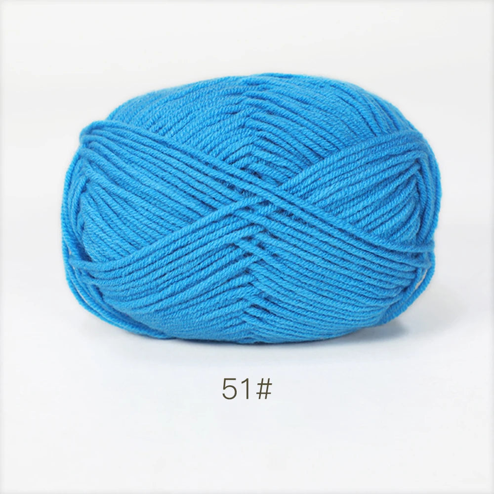 50g Soft Milk Cotton Yarn for Knitting & Crochet DIY
