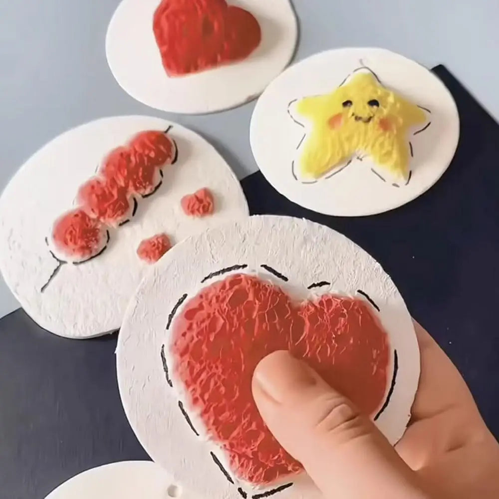 30pcs 3D Magic Drawing Canvas Paper with Water Brush