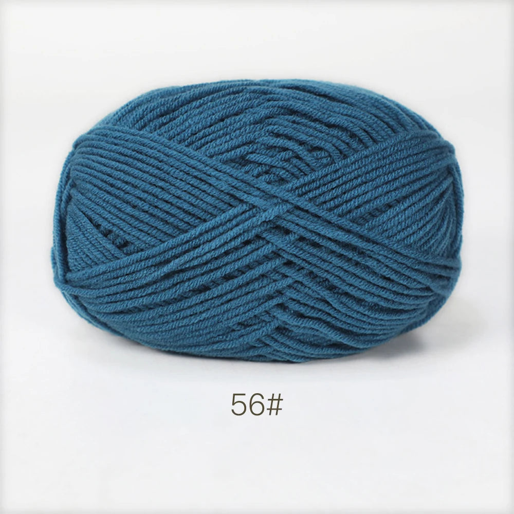 50g Soft Milk Cotton Yarn for Knitting & Crochet DIY