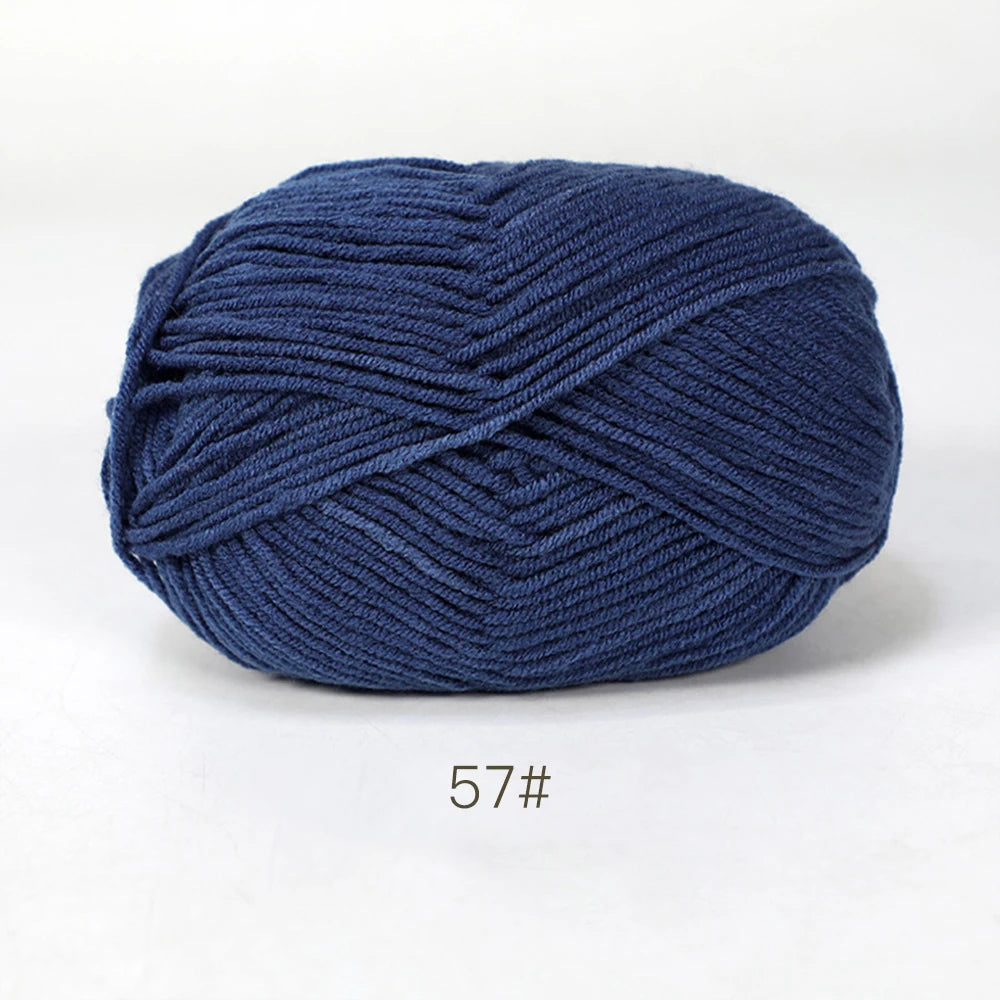 50g Soft Milk Cotton Yarn for Knitting & Crochet DIY