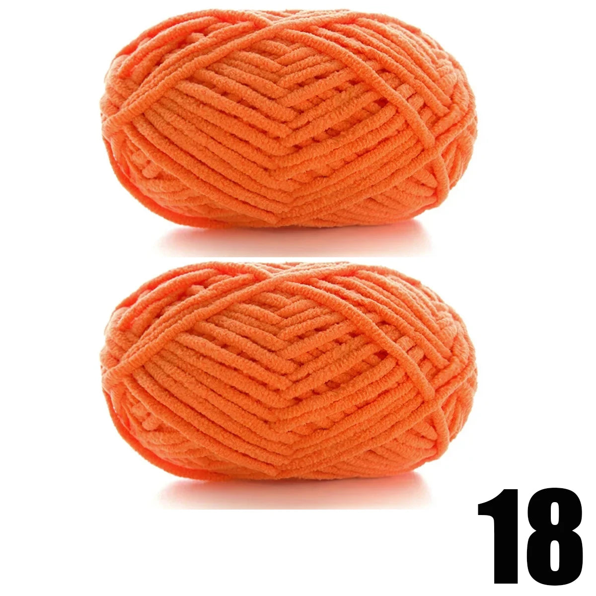 2pcs x 50g Thick Velvet Chenille Yarn for Knitting DIY
