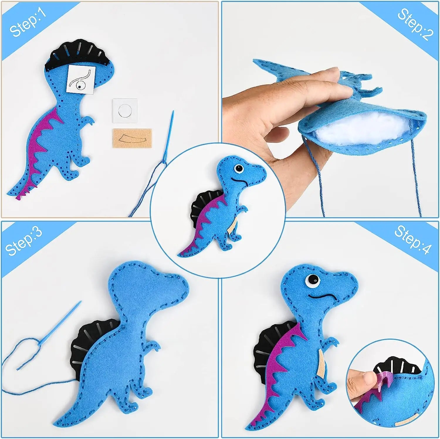 Woodland Animals DIY Felt Plush Sewing Kit for Kids