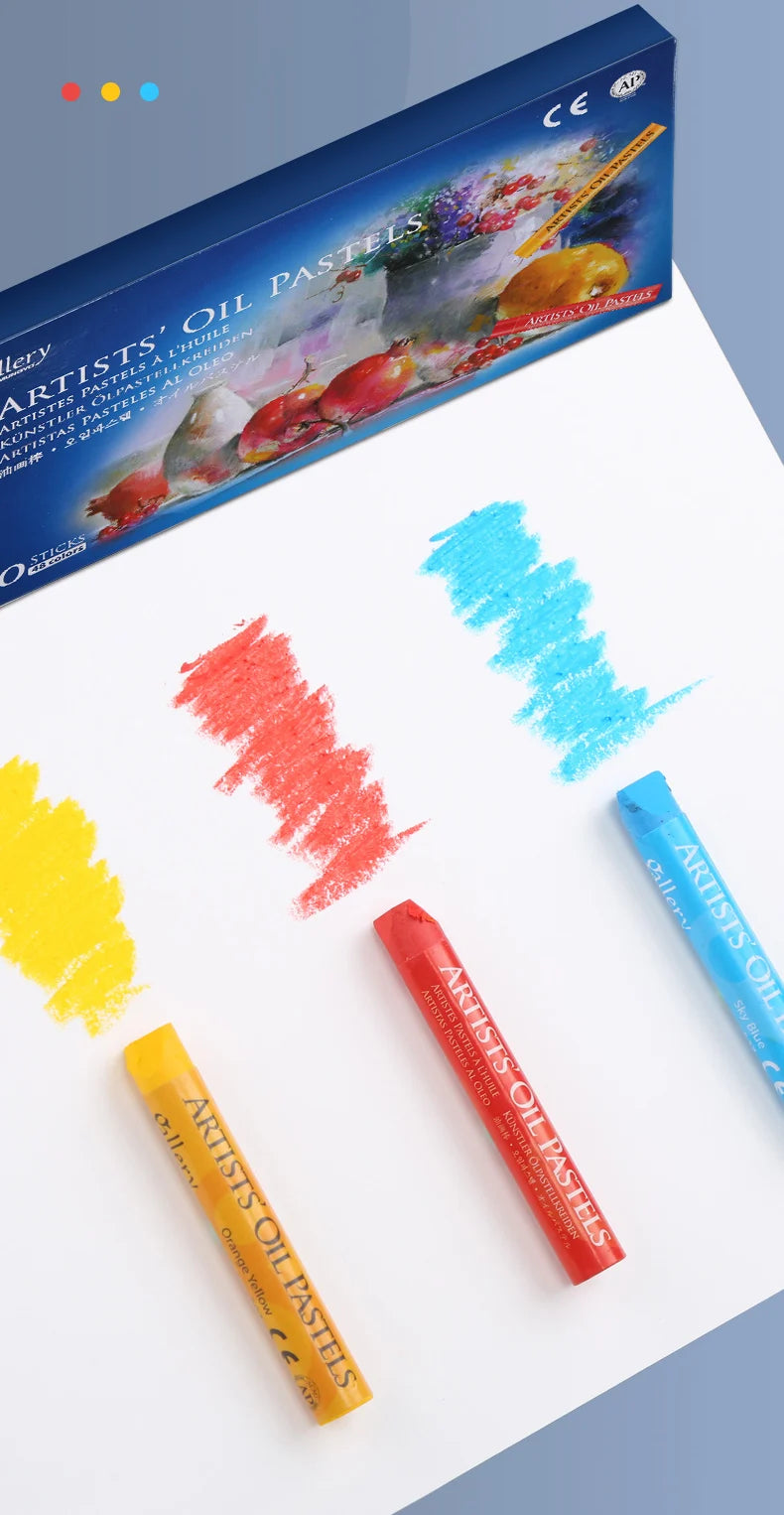 MUNGYO Oil Pastel Set – 12/25/50 Professional Non-Toxic Sticks
