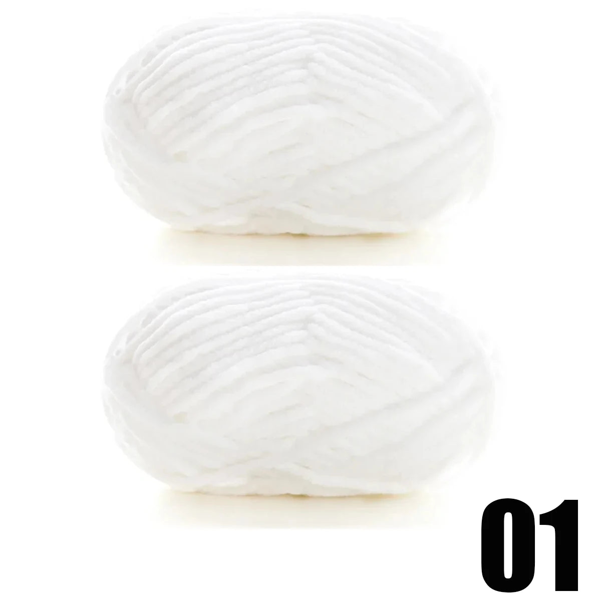 2pcs x 50g Thick Velvet Chenille Yarn for Knitting DIY