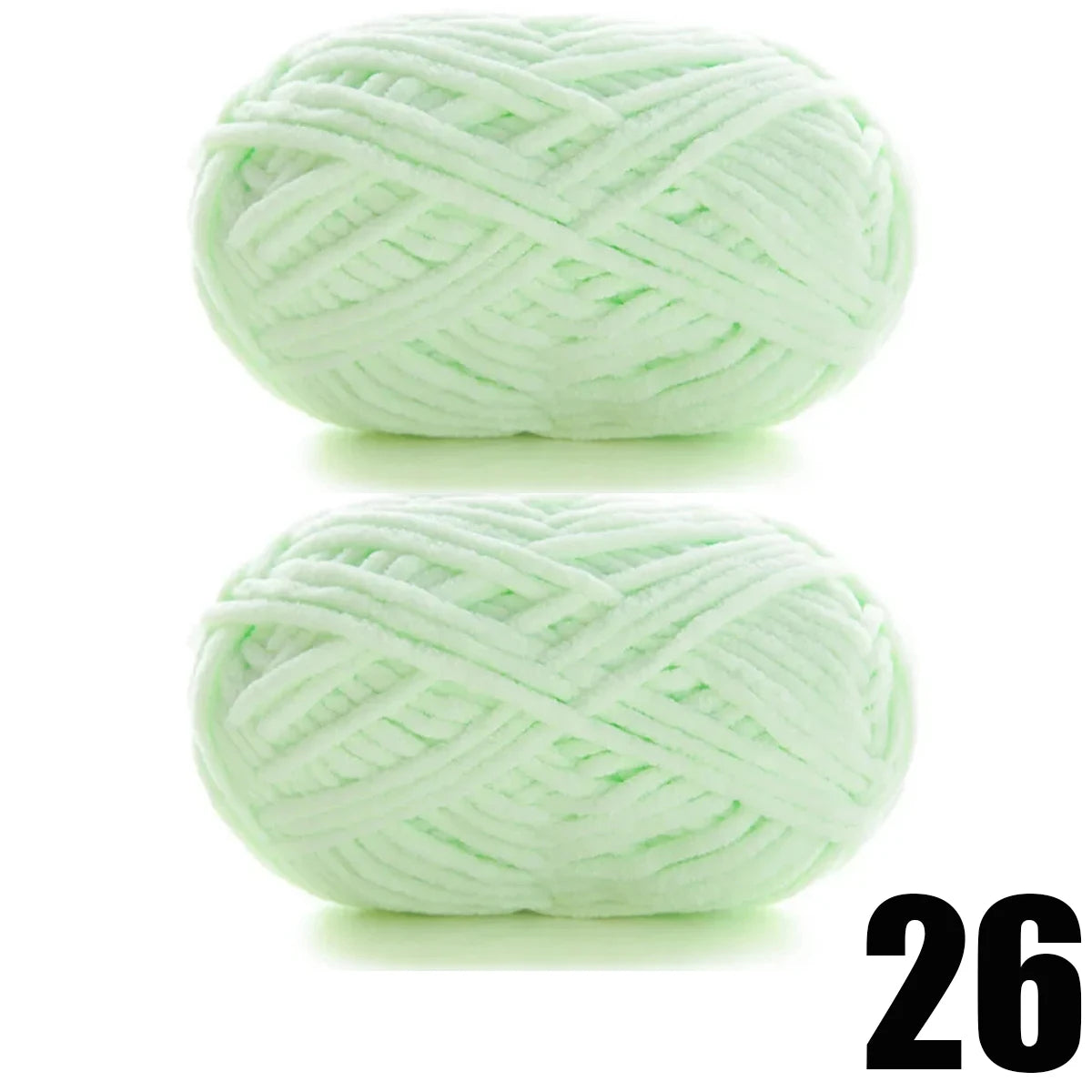 2pcs x 50g Thick Velvet Chenille Yarn for Knitting DIY