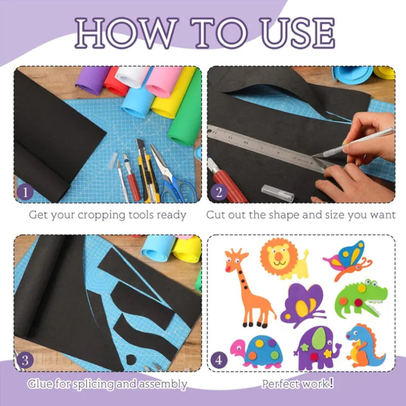 5-10pcs EVA Foam Sheets Craft Set for DIY Projects