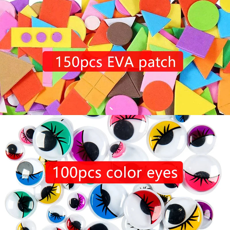 Children’s Geometry Sponge Patch Craft Toy Set