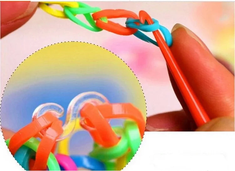 600pcs Glow-in-the-Dark Rubber Loom Bands for Bracelets & Necklaces