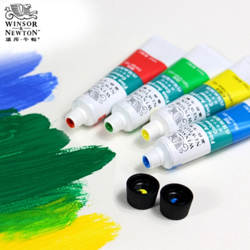 WINSOR & NEWTON Acrylic Paint Set – 12/18/24 Colors, 10ml