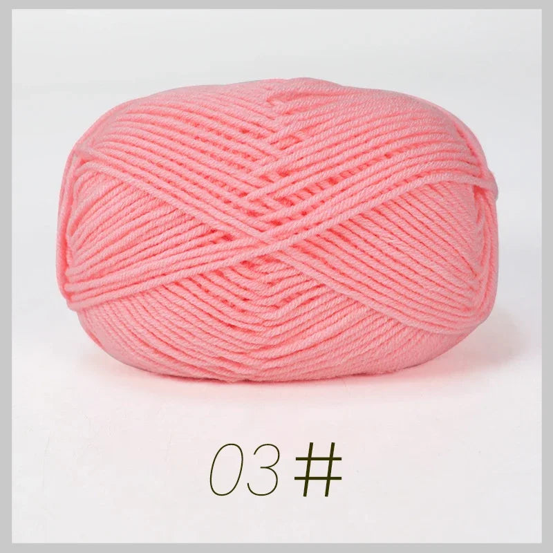 50g Soft Milk Cotton Yarn for Knitting & Crochet DIY